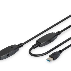 Cable Digitus  USB Extension cable DA-73105 USB 3.0, 10 m, Black 