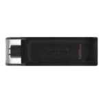 Zibatmiņa Kingston  USB Flash Drive DataTraveler 70 128 GB, USB 3.2 Gen 1 Type-C, Black 
