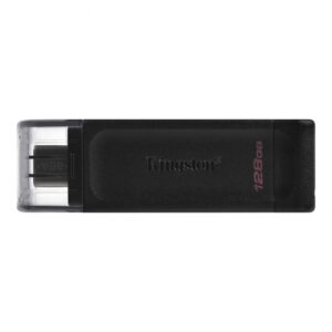 Zibatmiņa Kingston  USB Flash Drive DataTraveler 70 128 GB, USB 3.2 Gen 1 Type-C, Black 