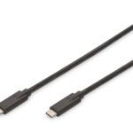 Kabelis Digitus  USB Type-C Connection Cable AK-300139-010-S USB Male 3.1 Gen 2 (Type C), USB Male 3.1 Gen 2 (Type C), Black, 1 m 