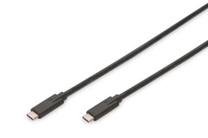 Cable Digitus  USB Type-C Connection Cable AK-300139-010-S USB Male 3.1 Gen 2 (Type C), USB Male 3.1 Gen 2 (Type C), Black, 1 m 
