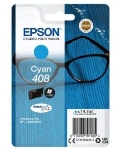 Aksesuāri un izejmateriāli EPSON  DURABrite Ultra 408L Ink cartrige, Cyan 