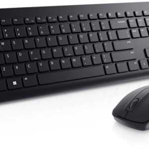 Computer keyboard Dell  Keyboard and Mouse KM3322W Keyboard and Mouse Set, Wireless, Batteries included, US, Black 