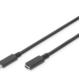 Kaabel Digitus  USB Type-C Extension Cable AK-300210-020-S USB Male 2.0 (Type C), USB Female 2.0 (Type C), Black, 2 m 