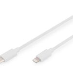 Kabelis Digitus  Lightning to USB-C data/charging cable DB-600109-020-W USB-C to Lightning, USB C, Apple Lightning 8-pin, 2 m 