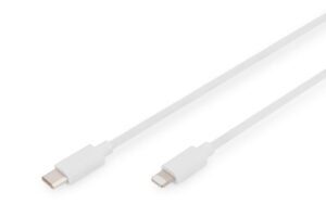 Cable Digitus  Lightning to USB-C data/charging cable DB-600109-020-W USB-C to Lightning, USB C, Apple Lightning 8-pin, 2 m 