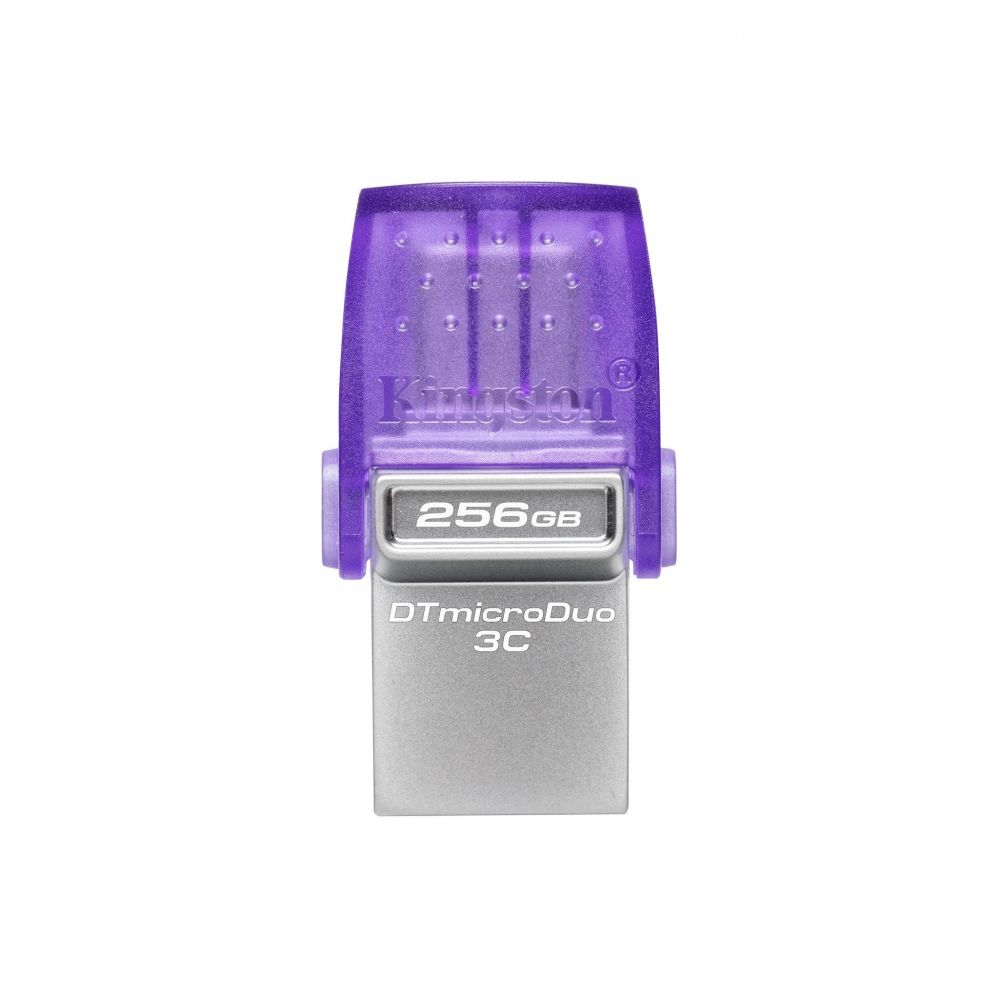 Flash drive Kingston DataTraveler DT Micro Duo 3C 256 GB, USB Type-C and Type-A, Purple