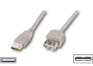Cable Logilink  USB 2.0 extensio cable, USB A female, USB A male, 3 m, Grey