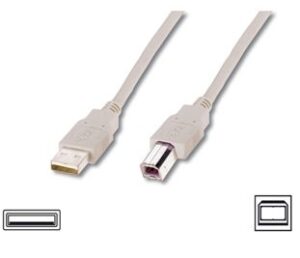 Cable Logilink  USB 2.0 connection cable  USB A male, USB B male, 3 m, Black