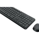 Computer keyboard Logitech  MK235 Keyboard and Mouse Set, Wireless, Mouse included, Batteries included, US, Black, 475 g 