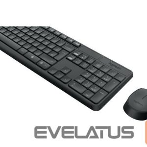 Computer keyboard Logitech  MK235 Keyboard and Mouse Set, Wireless, Mouse included, Batteries included, US, Black, 475 g 