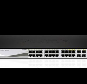 Server - Other Accessories D-link  DGS-1210-20, Gigabit Smart Switch with 16 10/100/1000Base-T ports and 4 Gigabit MiniGBIC (SFP) ports, 802.3x Flow Control, 802.3ad Link Aggregation, 802.1Q VLAN, 802.1p Priority Queues, Port mirroring,, Jumbo Frame support, 802.1D STP, ACL, LLDP, Cable Diagnostics, Auto Surveillance VLAN, Auto Voice VLAN, 