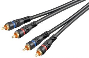 Kabelis Goobay  50032 Stereo RCA cable 2x RCA, double shielded, 1.5 m 