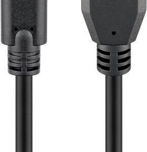 Kabelis Goobay  71221 USB-C to USB A 3.0 cable, black, 2m 