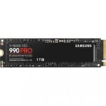 Жесткий диск SSD Samsung  990 PRO 1000 GB, SSD form factor M.2 2280, SSD interface PCIe Gen4x4, Write speed 6900 MB/s, Read speed 7450 MB/s 