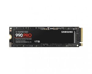 Hard drive SSD Samsung  990 PRO 1000 GB, SSD form factor M.2 2280, SSD interface PCIe Gen4x4, Write speed 6900 MB/s, Read speed 7450 MB/s 