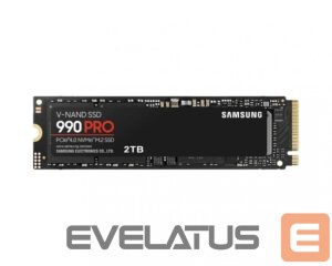 Hard drive SSD Samsung  990 PRO 2000 GB, SSD form factor M.2 2280, SSD interface PCIe Gen4x4, Write speed 6900 MB/s, Read speed 7450 MB/s 
