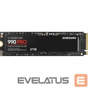Kõvaketas SSD Samsung  990 PRO 2000 GB, SSD form factor M.2 2280, SSD interface PCIe Gen4x4, Write speed 6900 MB/s, Read speed 7450 MB/s 