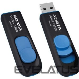 Mälupulk ADATA  UV128 32 GB, USB 3.0, Black/Blue 