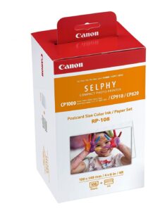 Aksesuāri un izejmateriāli Canon  Color Ink/Paper Set for SELPHY CP1300 Printer RP-108 