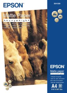 Biuro įrankiai EPSON  Matte Paper Heavy Weight, DIN A4, 167g/mÂ², 50 Sheets