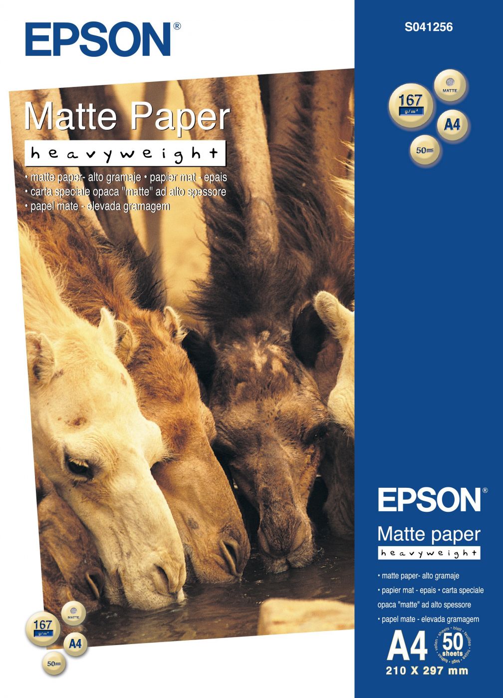 Kontoritarbed EPSON Matte Paper Heavy Weight, DIN A4, 167g/m², 50 Sheets