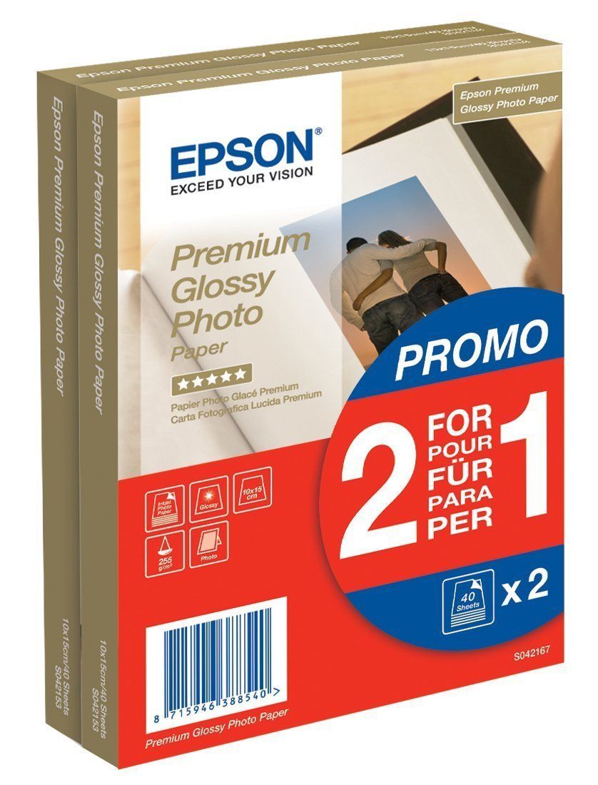 Kontoritarbed EPSON Premium Glossy Photo Paper 10x15, 255 g/m²