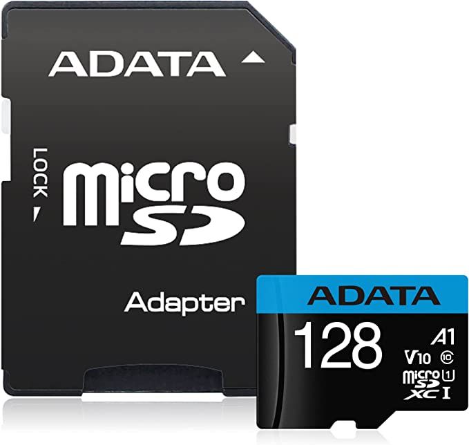 Atminties kortelės ADATA microSDXC/SDHC UHS-I Memory Card Premier 128 GB, microSDHC/SDXC, Flash memory class 10