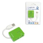 Routers Logilink  USB 2.0 Hub 4-Port, Smile, Green 