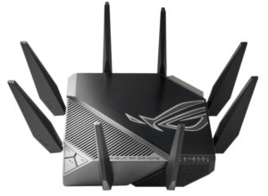 Ruuterid Asus  Wi-Fi 6 Tri-Band Gigabit Gaming Router ROG GT-AXE11000 Rapture 802.11ax, 1148+4804+4804 Mbit/s, 10/100/1000/2500 Mbit/s, Ethernet LAN (RJ-45) ports 5, MU-MiMO Yes, No mobile broadband, Antenna type External, 2xUSB 3.2 