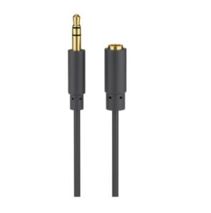 Kabelis Goobay  Headphone and audio AUX extension cable; 3.5 mm; 3-pin; slim 97122 