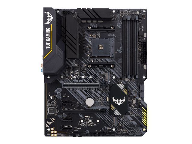 Motherboard for Intel processors Asus TUF GAMING B450-PLUS II TUF GAMING B450-PLUS II Memory slots 4, Number of SATA connectors 6 x SATA-600 (RAID), max 128GB, Chipset AMD B, Processor family AMD, ATX, DDR4, Processor socket AM4