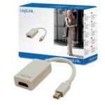 Üleminek Logilink  Adapter Mini DisplayPort to HDMI with Audio: HDMI A, Mini DisplayPort 