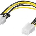 Kabelis Goobay  93635 Power cable/adapter for PC graphics card; PCI-E/PCI Express; 6-pin to 8-pin, 0.2m 