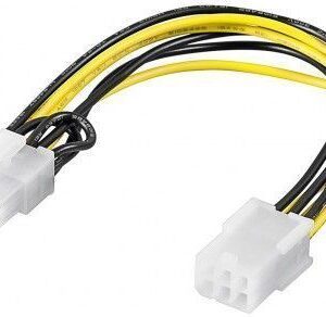 Cable Goobay  93635 Power cable/adapter for PC graphics card; PCI-E/PCI Express; 6-pin to 8-pin, 0.2m 