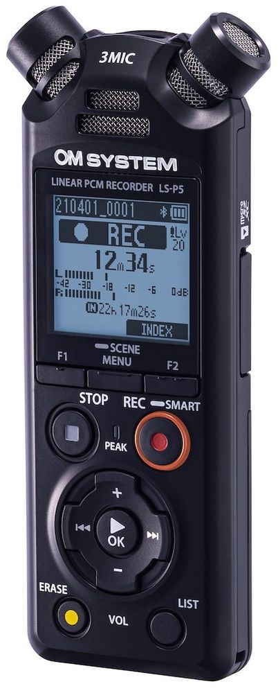 Other Computer Accessory Olympus Linear PCM Recorder LS-P5 Rechargeable, Microphone connection, Stereo, FLAC / PCM (WAV) / MP3, Black, MP3 playback, 59 Hrs 35 min