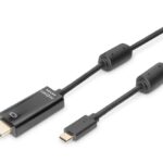 Kabelis Digitus  USB Type-C adapter cable, Type-C to HDMI A M/M, 2.0m, 4K/60Hz, 18GB, bl, gold 