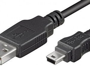 Cable Logilink  USB MINI-B 5-pin 180 Cert 1.8m Mini-USB B, USB A, 1.8 m, Black 