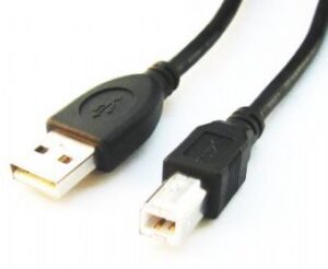 Kabelis Cablexpert  CCP-USB2-AMBM-6 1.8 m, Black, USB 2.0 A-plug B-plug cable 