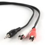 Кабель Cablexpert  2.5m, 3.5mm/2xRCA, M/M 2.5 ", Black, Red, White 