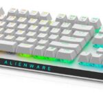 Компьютерная клавиатура Dell  Alienware Tri-Mode AW920K Wireless Gaming Keyboard, RGB LED light, US, Wireless, Lunar Light, Bluetooth, Numeric keypad, CHERRY MX Red 