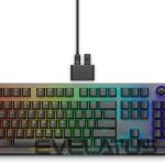 Computer keyboard Dell  Alienware Tri-Mode AW920K Wireless Gaming Keyboard, RGB LED light, US, Wireless, Dark Side of the Moon, Bluetooth, Numeric keypad, CHERRY MX Red 