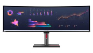 Monitoriai Lenovo  ThinkVision P49w-30 49 ", IPS, 5120 x 1440, 32:9, 4 ms, 350 cd/m², Black,  1x Thunderbolt 4 Out, 1x Thunderbolt 4 In, 4x USB 3.2 Gen 1, 1x USB-C 3.2 Gen 1, 1x USB-B 3.2 Gen 1, 60 Hz, HDMI ports quantity 2 