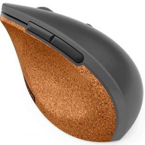 Computer mouse Lenovo  Go Wireless Vertical Mouse Wireless optical, Storm grey with natural cork, USB-A, 1 x AA batteries (included) 