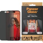 Tagakaaned PanzerGlass  Privacy Screen Protector iPhone 2023 6.1" Pro | Ultra-Wide Fit w. EasyAligner 