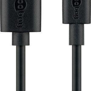 Cable Goobay  59122 USB 2.0 cable (USB-C  to USB A), black 