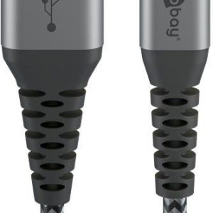 Cable Goobay  Lightning to USB-A Textile Cable with Metal Plugs 