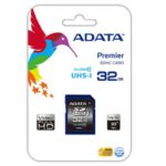 Atminties kortelės ADATA  Premier 32 GB SDHC Flash memory class 10 No
