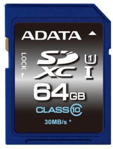 Atmiņas kartes ADATA  Premier 64 GB SDHC Flash memory class 10 No