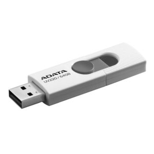 Zibatmiņa ADATA  UV220 64 GB USB 2.0 White/Gray 